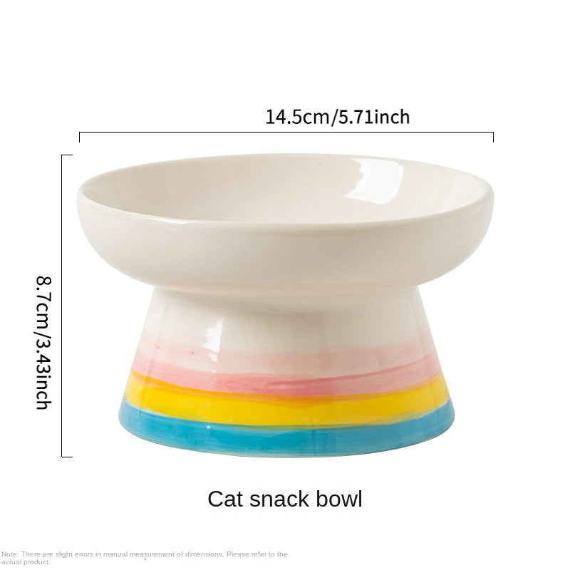 Premium Ceramic Inclined Cat Bowl