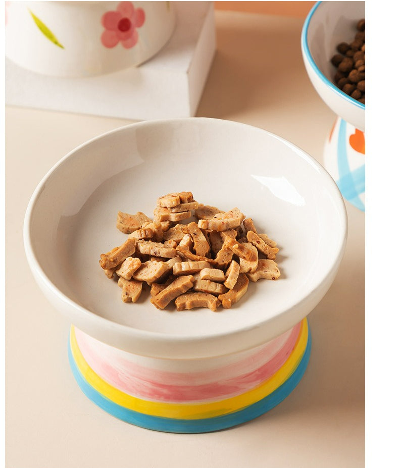 Premium Ceramic Inclined Cat Bowl