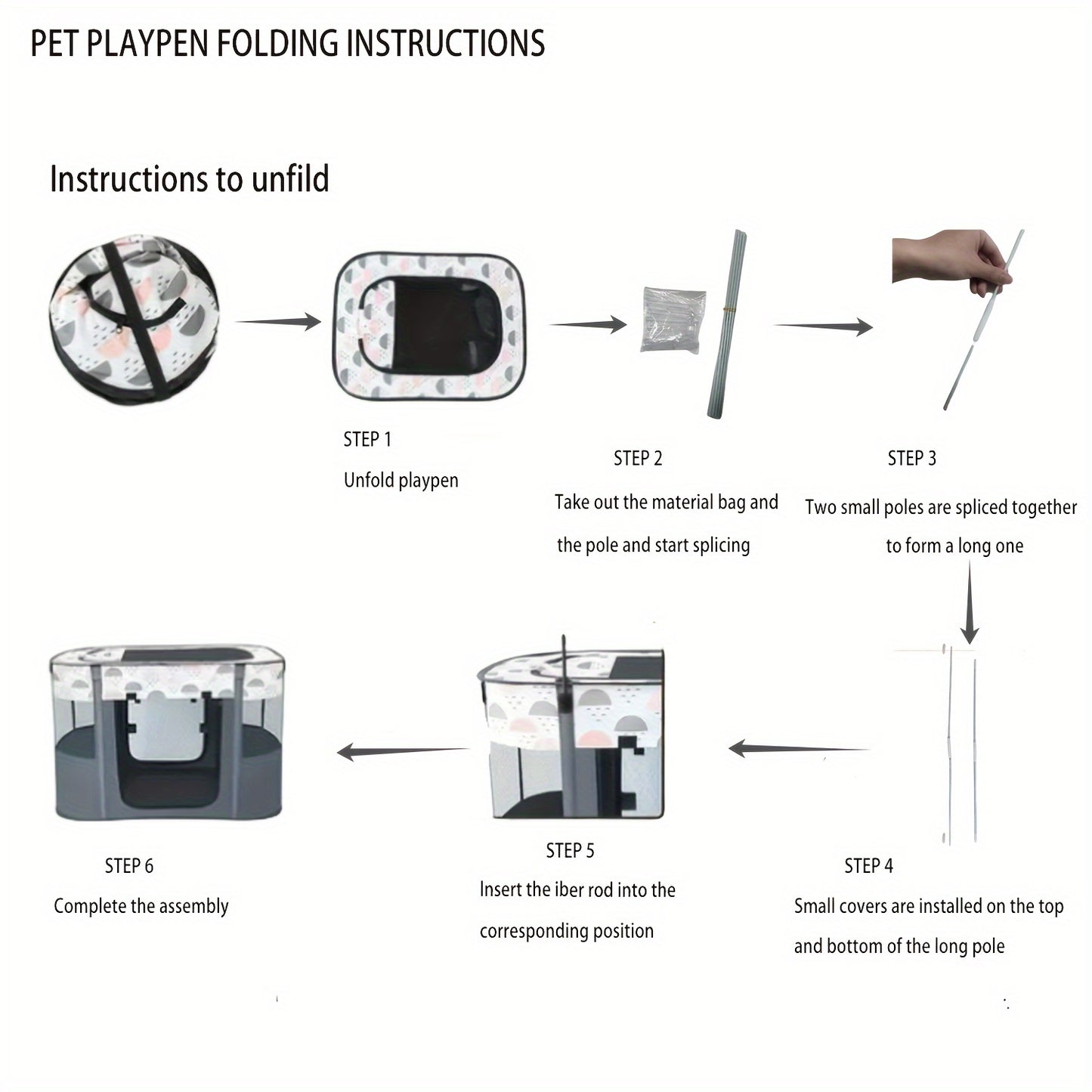 Portable Foldable Pet Playpen