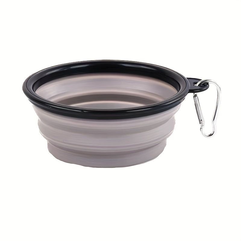 11.83oz Foldable Dog Food Dish for Outdoors