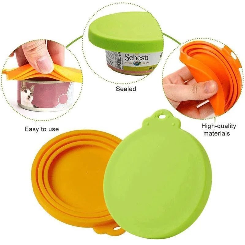 Reusable Pet Food Can Silicone Cover
