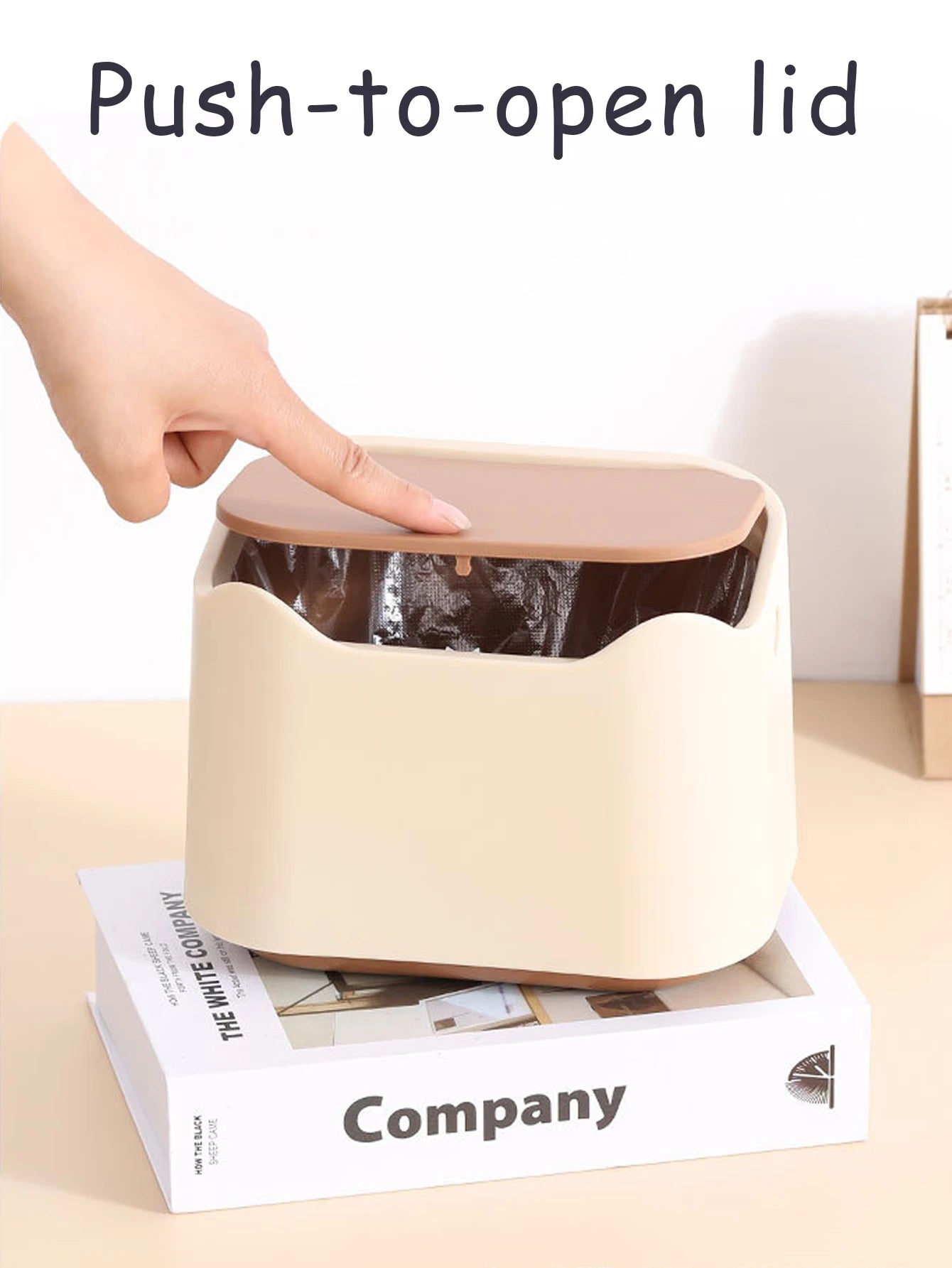 Cat Litter Bin with Push-On Lid