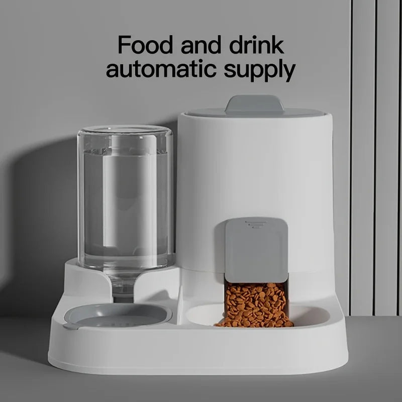 Two-In-One Automatic Cat water and feed Machine