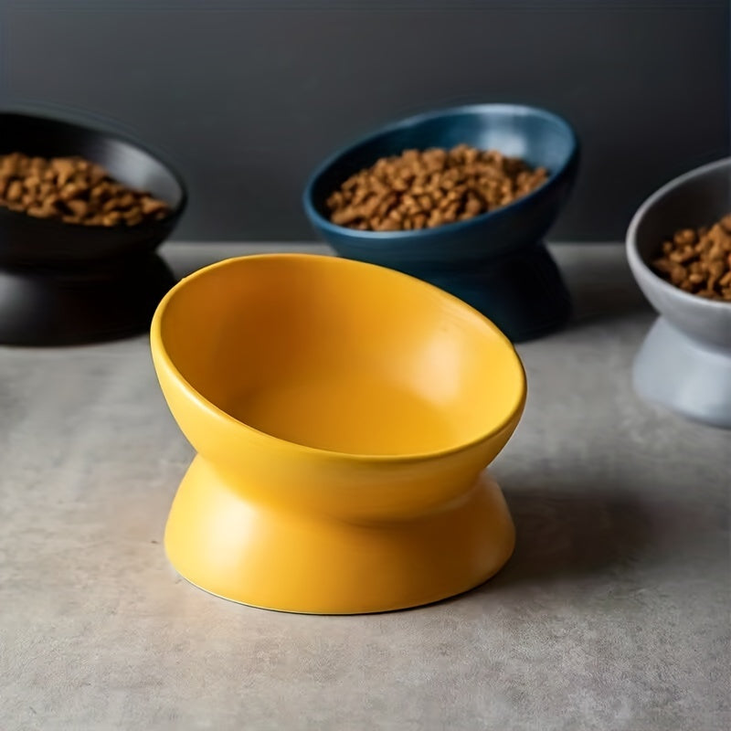 Raised Non-Slip Ceramic Cat Food Bowl