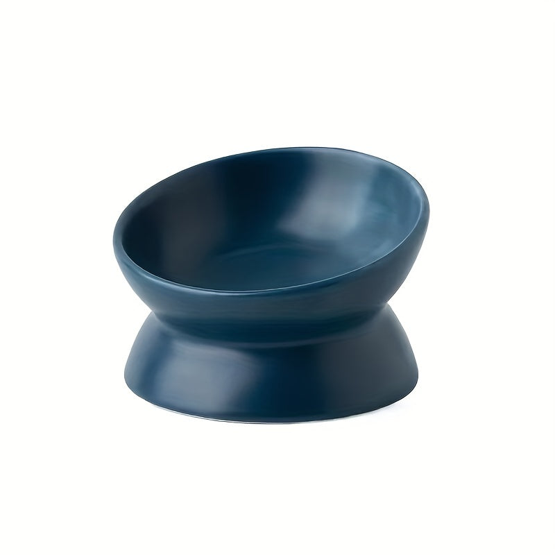 Raised Non-Slip Ceramic Cat Food Bowl