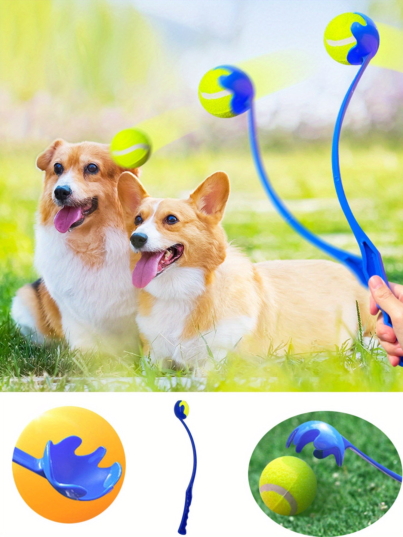 Interactive Dog Fetch Toy: Ball Thrower For Pet Training & Fun!