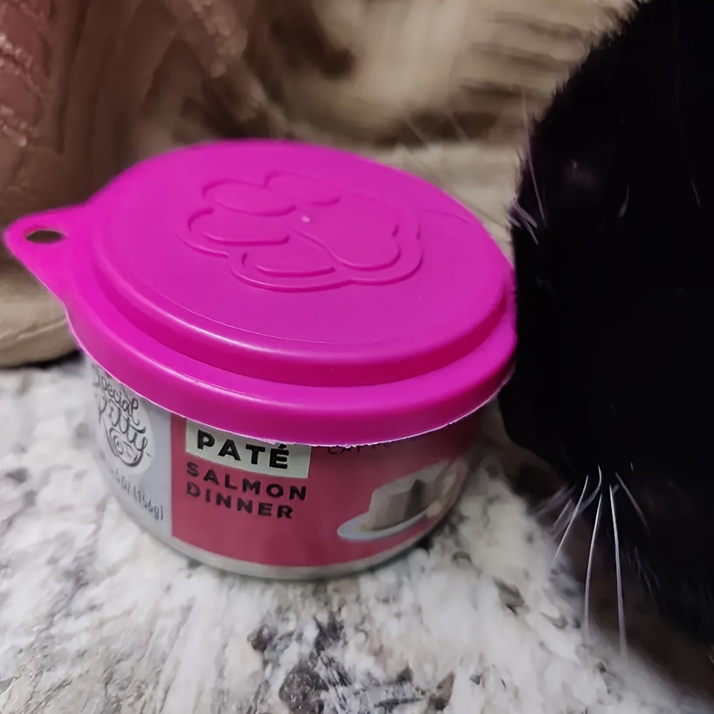 2pcs Reusable Pet Food Can Covers - Preserve Freshness, Lock in Flavor, and Keep Pests Out - Easy to Clean, BPA-Free, and Durable Solution for Pet Owners