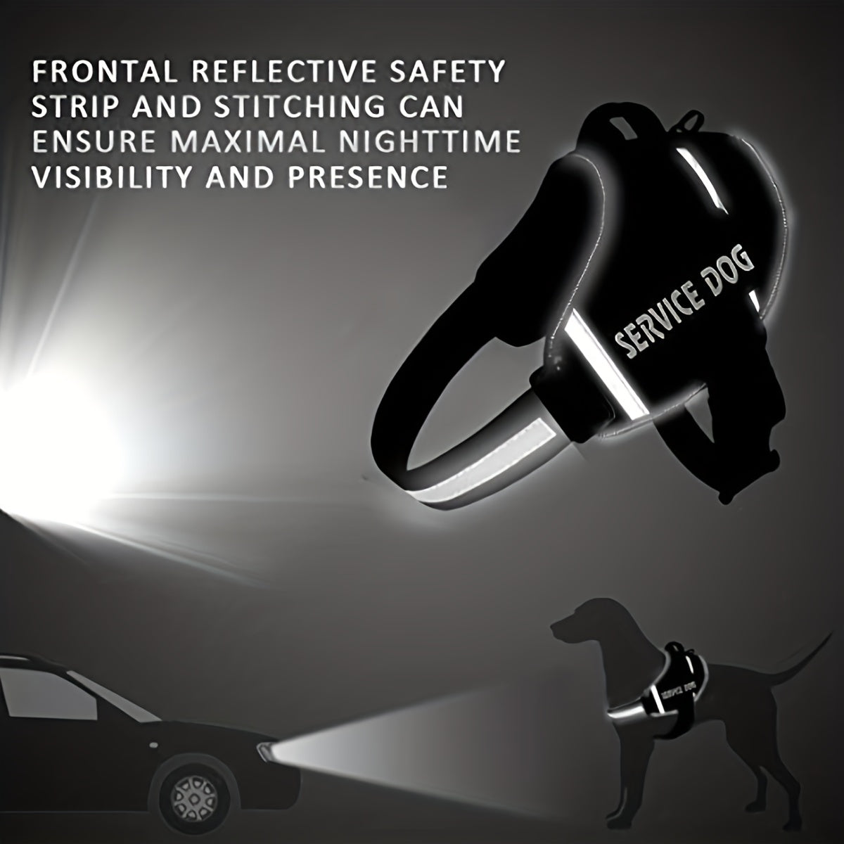 Reflective Dog Vest Harness with Comfortable Mesh Design