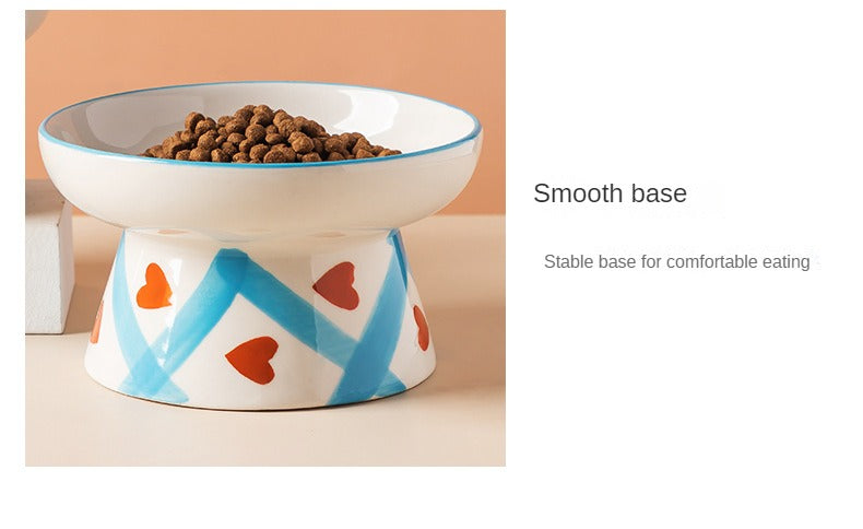 Premium Ceramic Inclined Cat Bowl