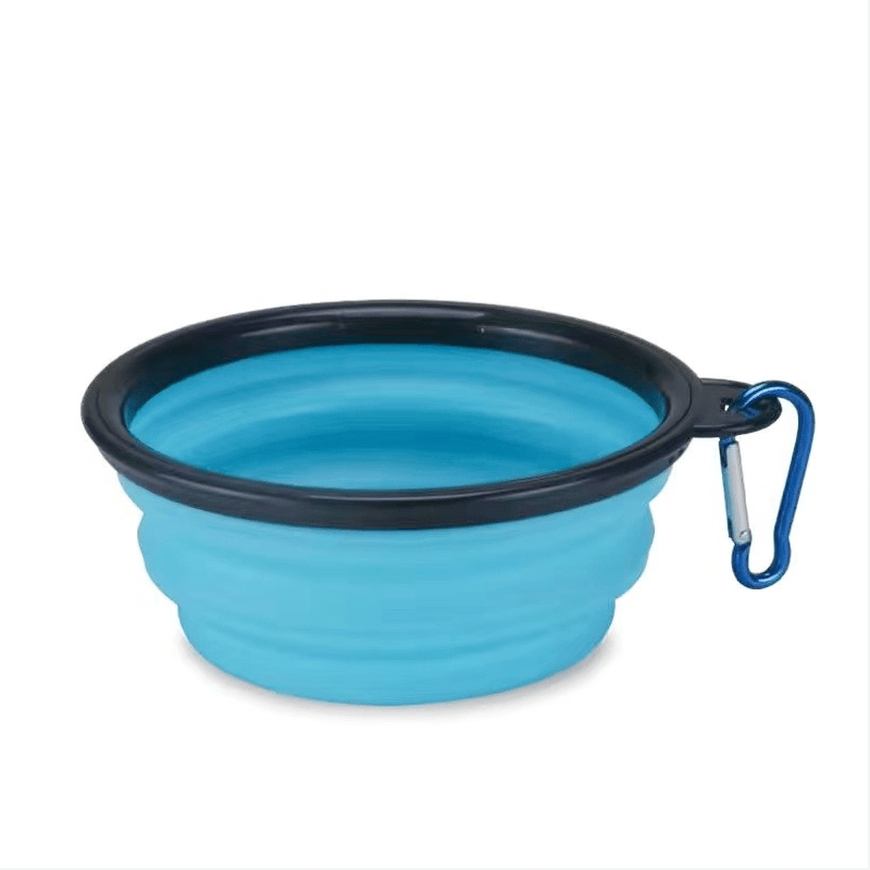 11.83oz Foldable Dog Food Dish for Outdoors