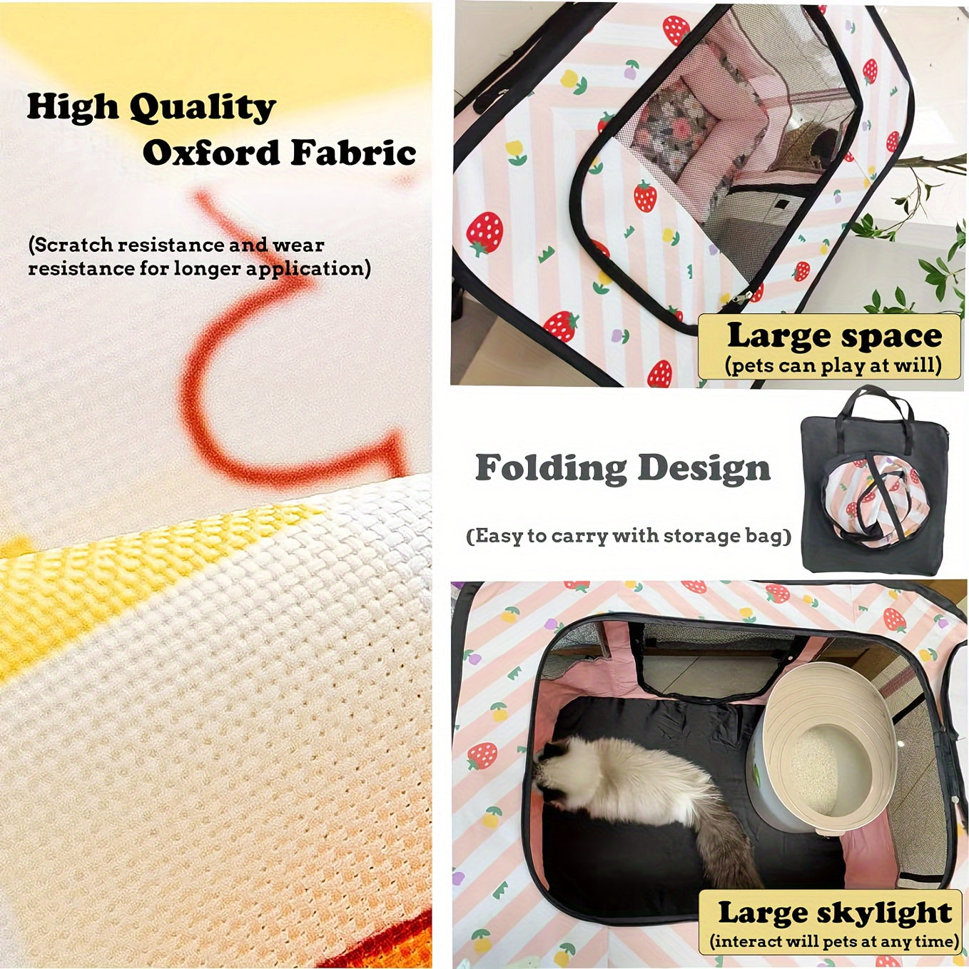 Portable Foldable Pet Playpen