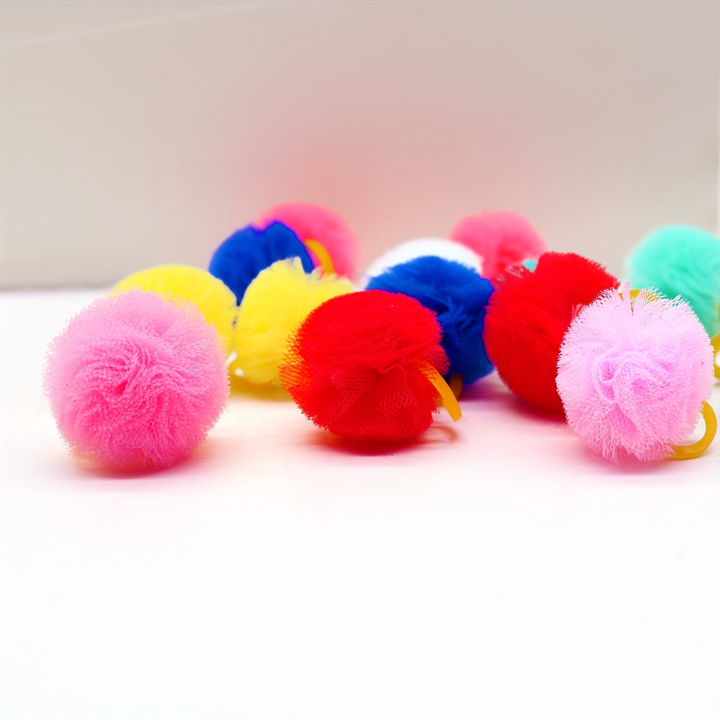 20pcs Adorable Pet Grooming Hair Bows - Durable Round Bows with Adjustable Rubber Bands for Dogs & Cats - Fashionable and Stylish Accessories to Pamper Your Furry Friends