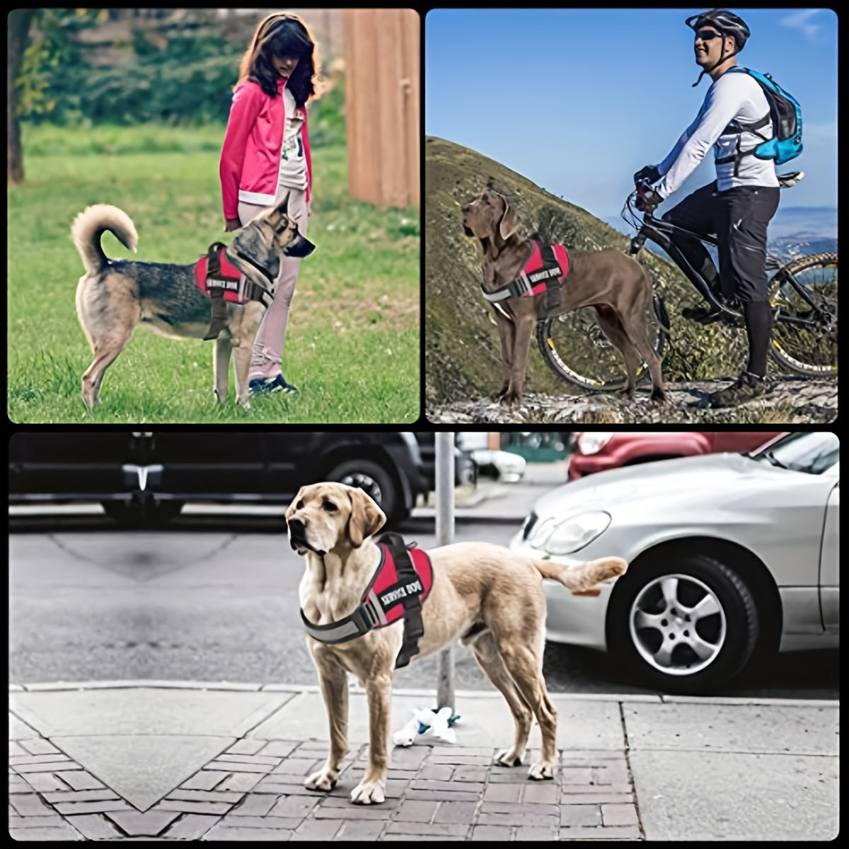 Reflective Dog Vest Harness with Comfortable Mesh Design
