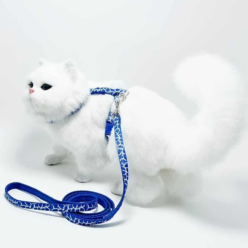 Cat Harness And Leash Set For Safe And Comfortable Walking