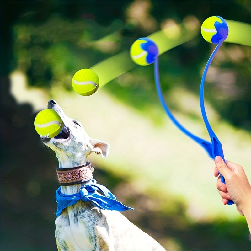 Interactive Dog Fetch Toy: Ball Thrower For Pet Training & Fun!