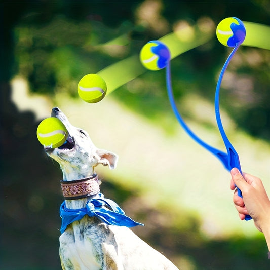 Interactive Dog Fetch Toy: Ball Thrower For Pet Training & Fun!