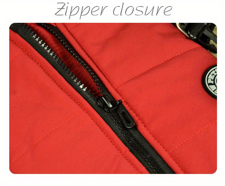 Reflective Winter Coat and Harness for Dogs and Cats