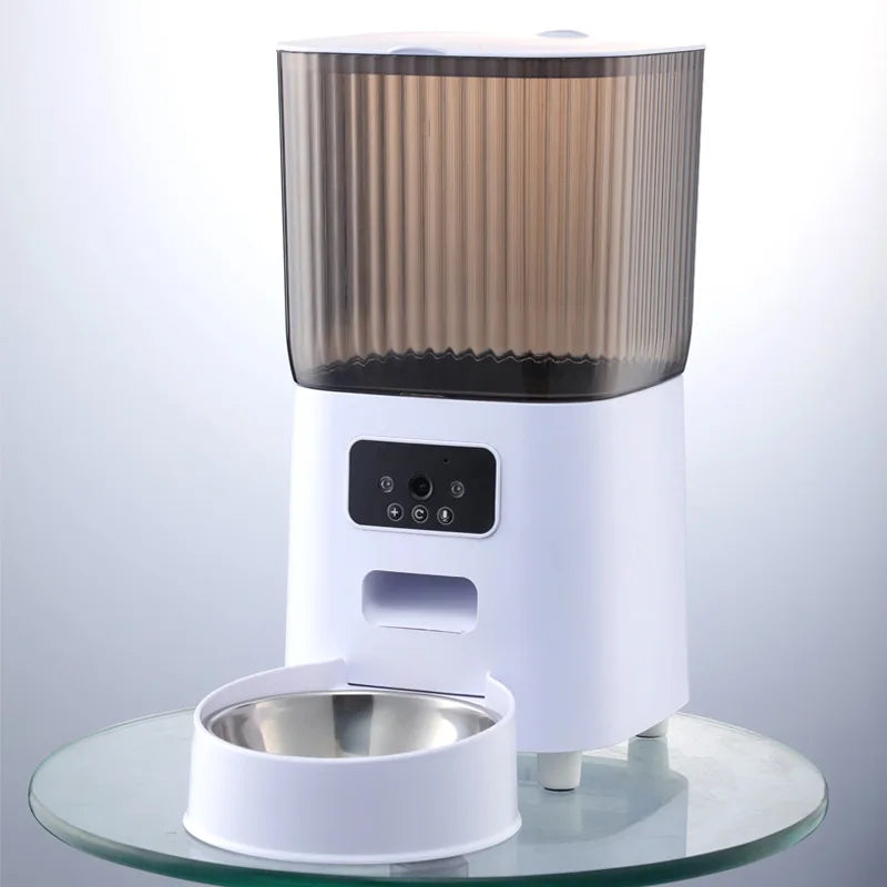 5L Double Bowl Smart Automatic Cat Feeder With Camera