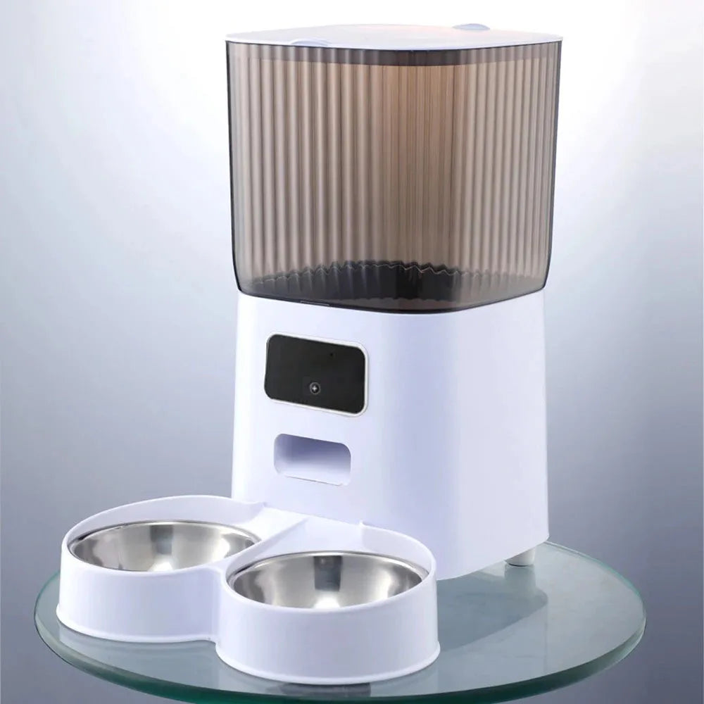 5L Double Bowl Smart Automatic Cat Feeder With Camera