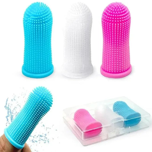 Dog finger toothbrush