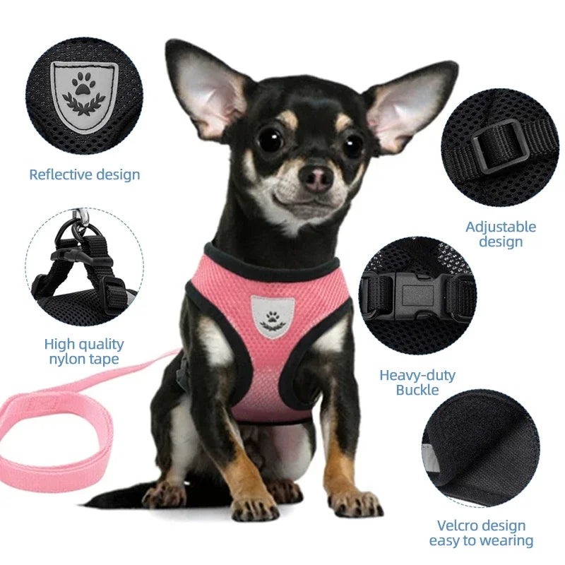 Pet Reflectible Vest Harness
