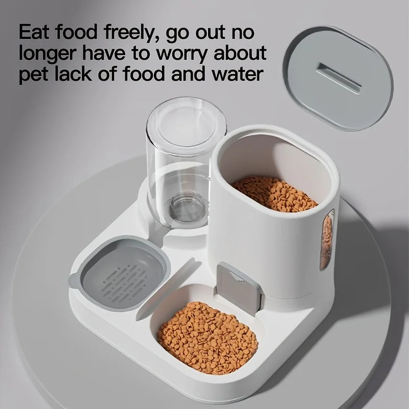 Two-In-One Automatic Cat water and feed Machine