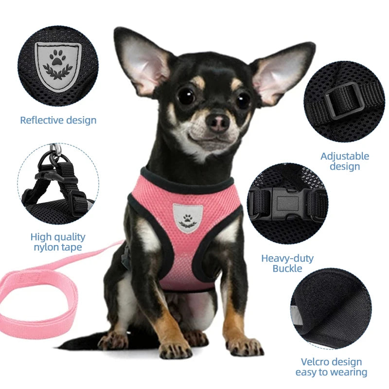Pet Reflectible Vest Harness