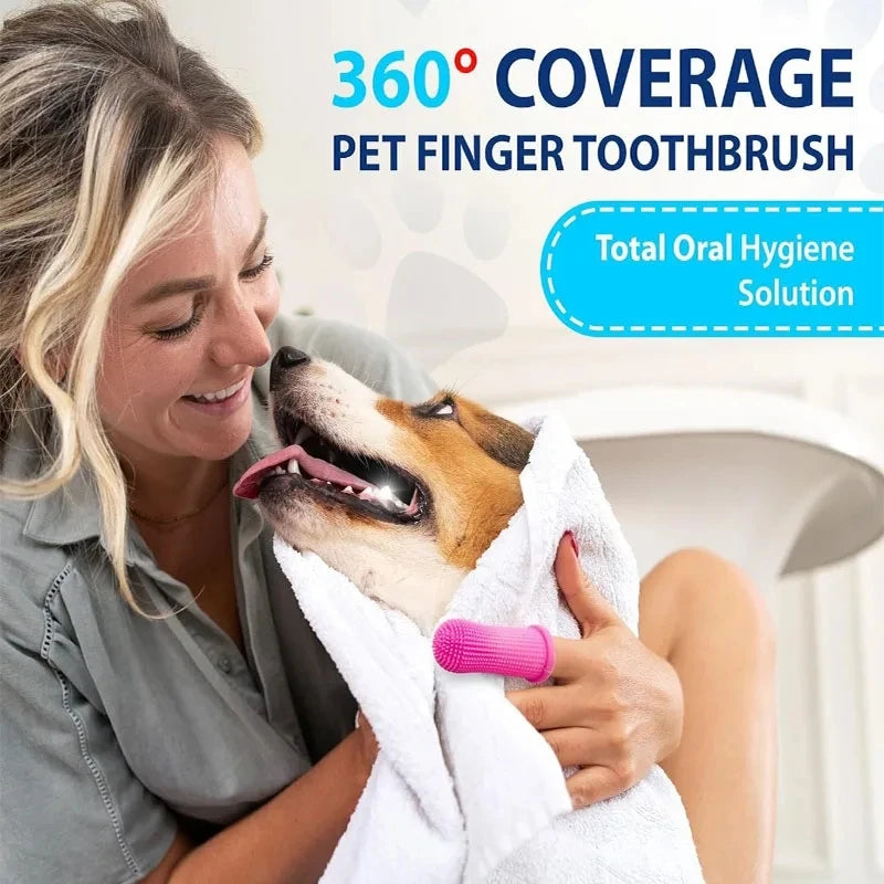 Dog finger toothbrush