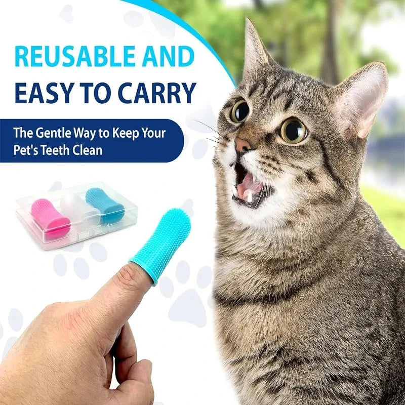 Dog finger toothbrush