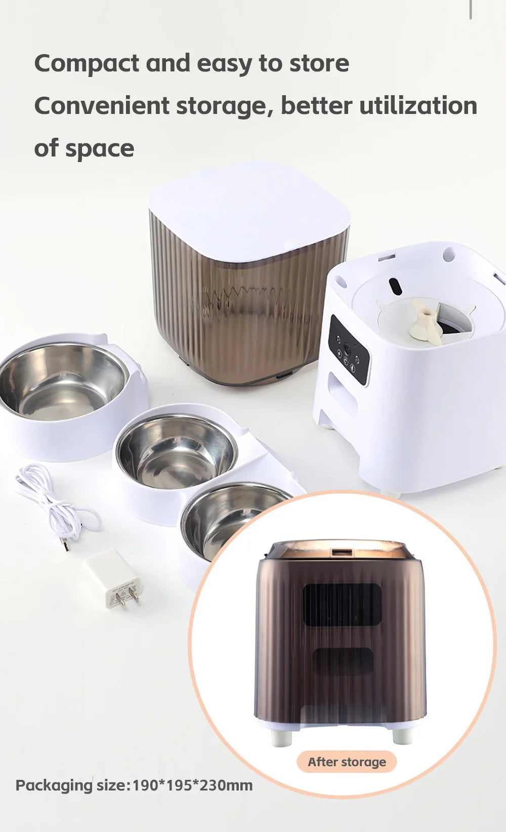 5L Double Bowl Smart Automatic Cat Feeder With Camera
