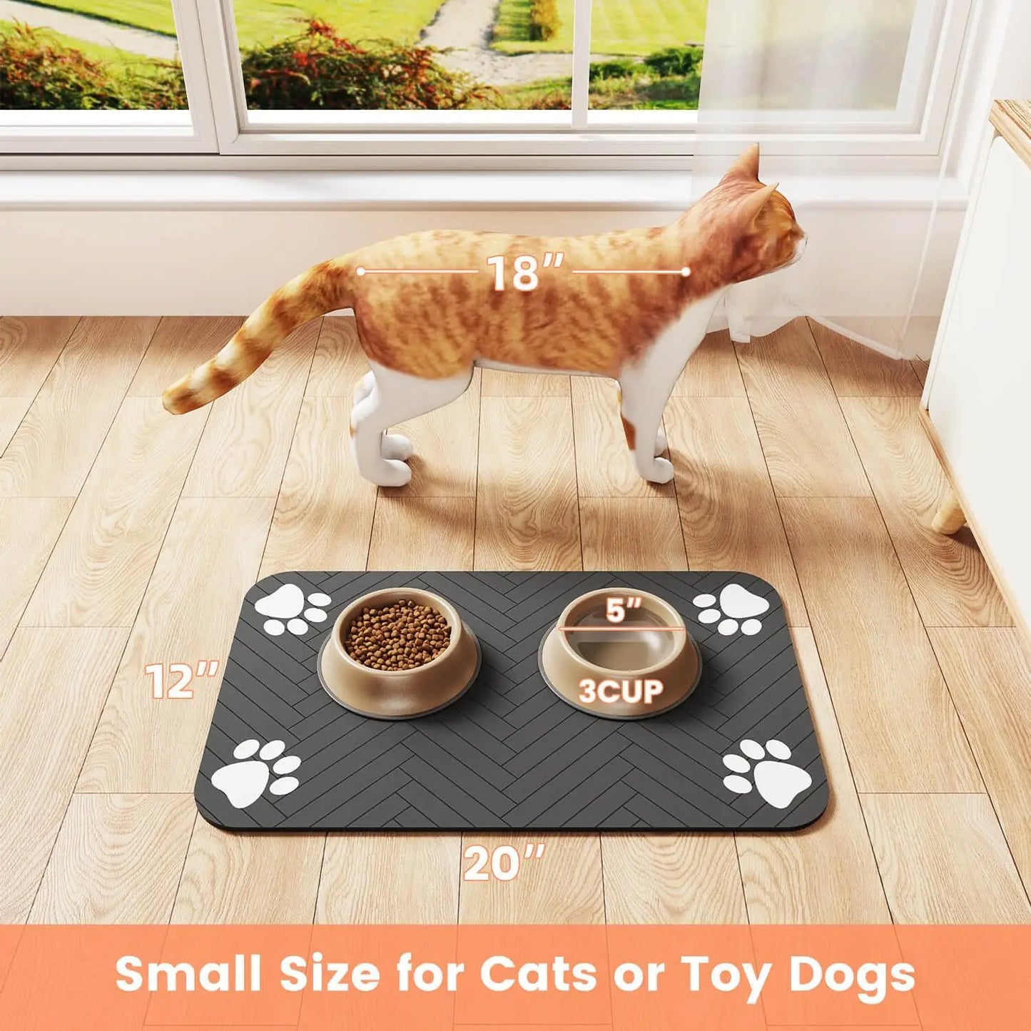 Pet Feeding Absorbent  Mat