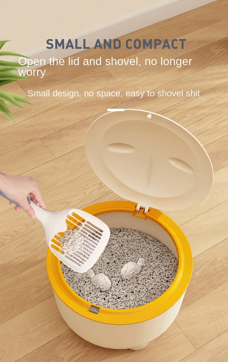 Fully Enclosed Cat Litter Basin
