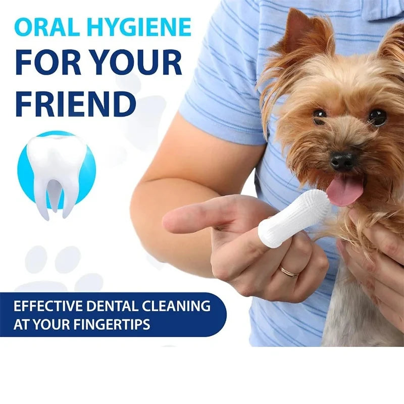 Dog finger toothbrush