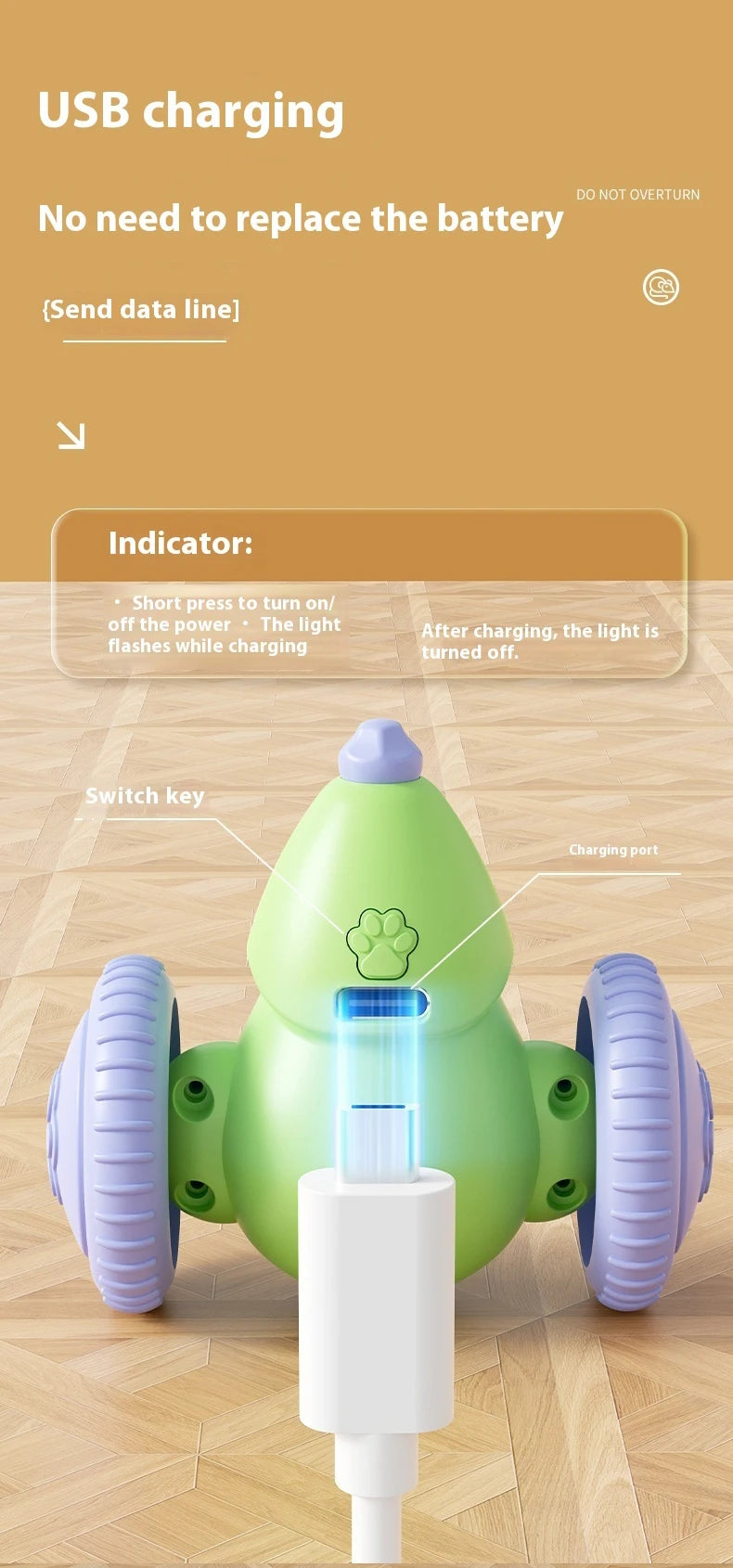 Rechargeable Interactive Cat Toy