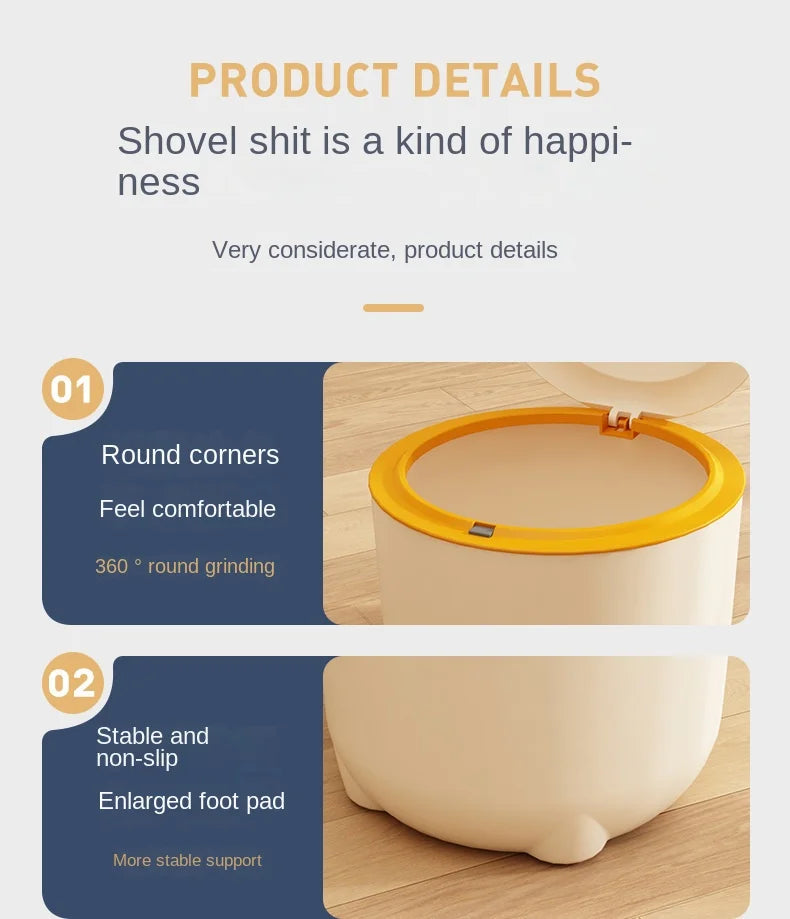 Fully Enclosed Cat Litter Basin