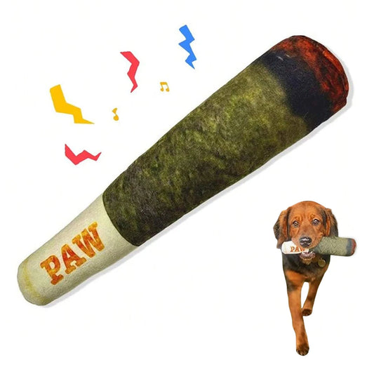 Cigar Design Plush Squeaky Toy