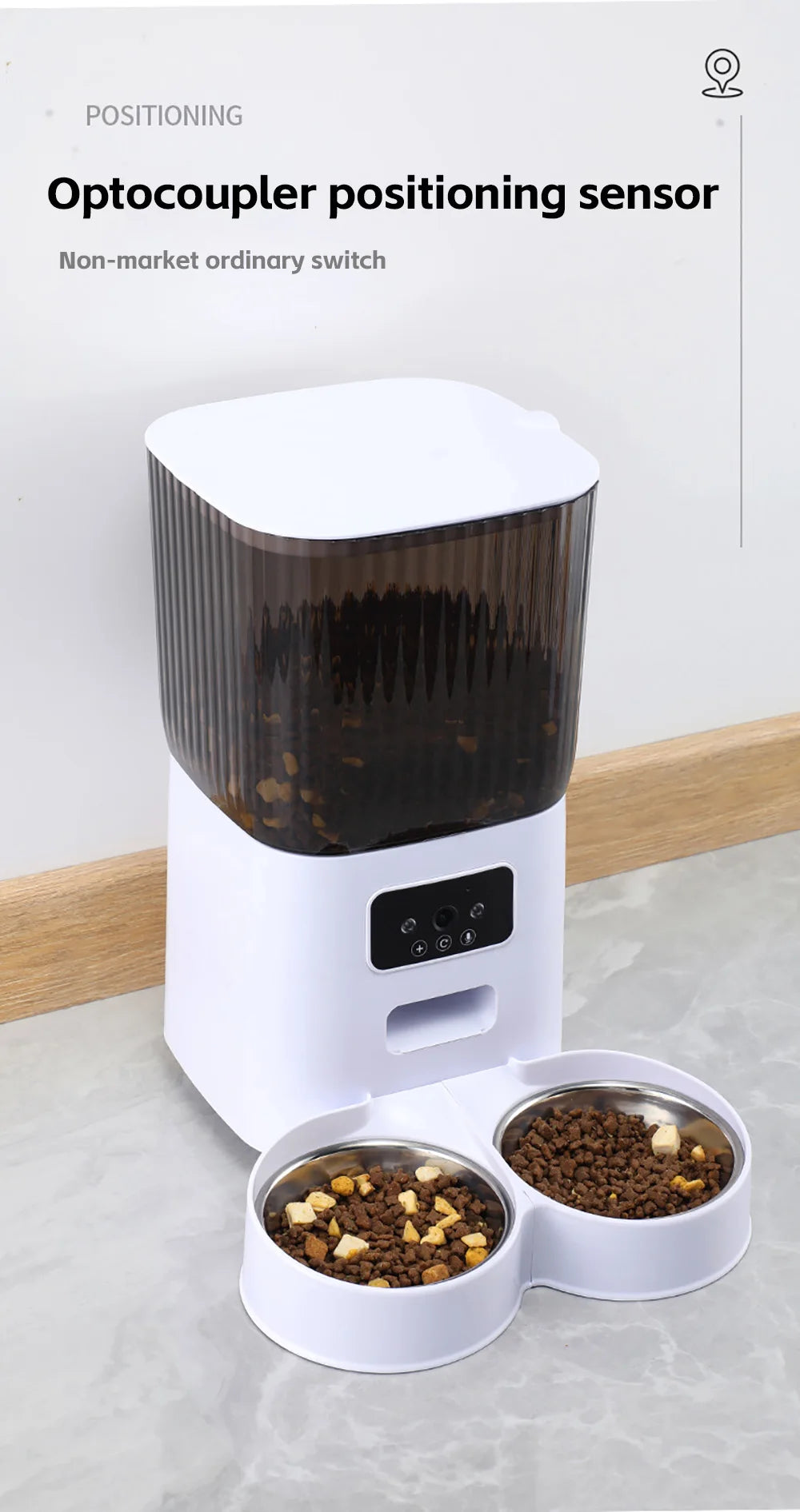 5L Double Bowl Smart Automatic Cat Feeder With Camera