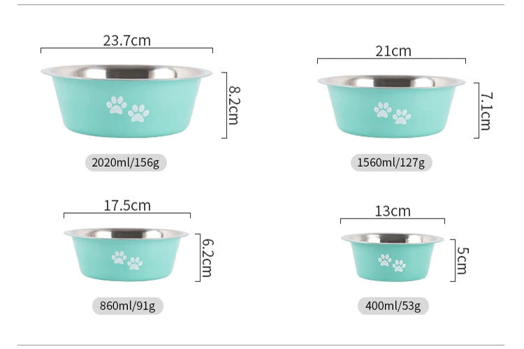 Stainless Steel Feeding Bowls for Dogs