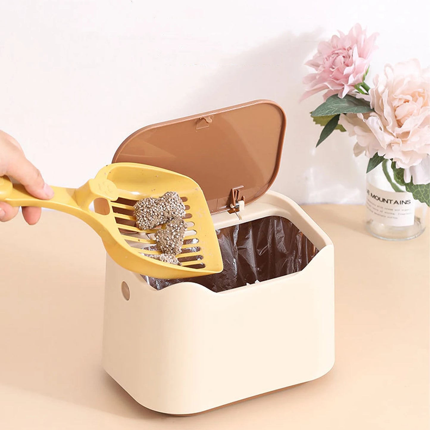Cat Litter Bin with Push-On Lid