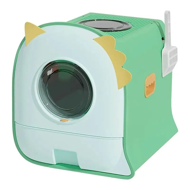 Fully Enclosed Double-door Cat Toilet