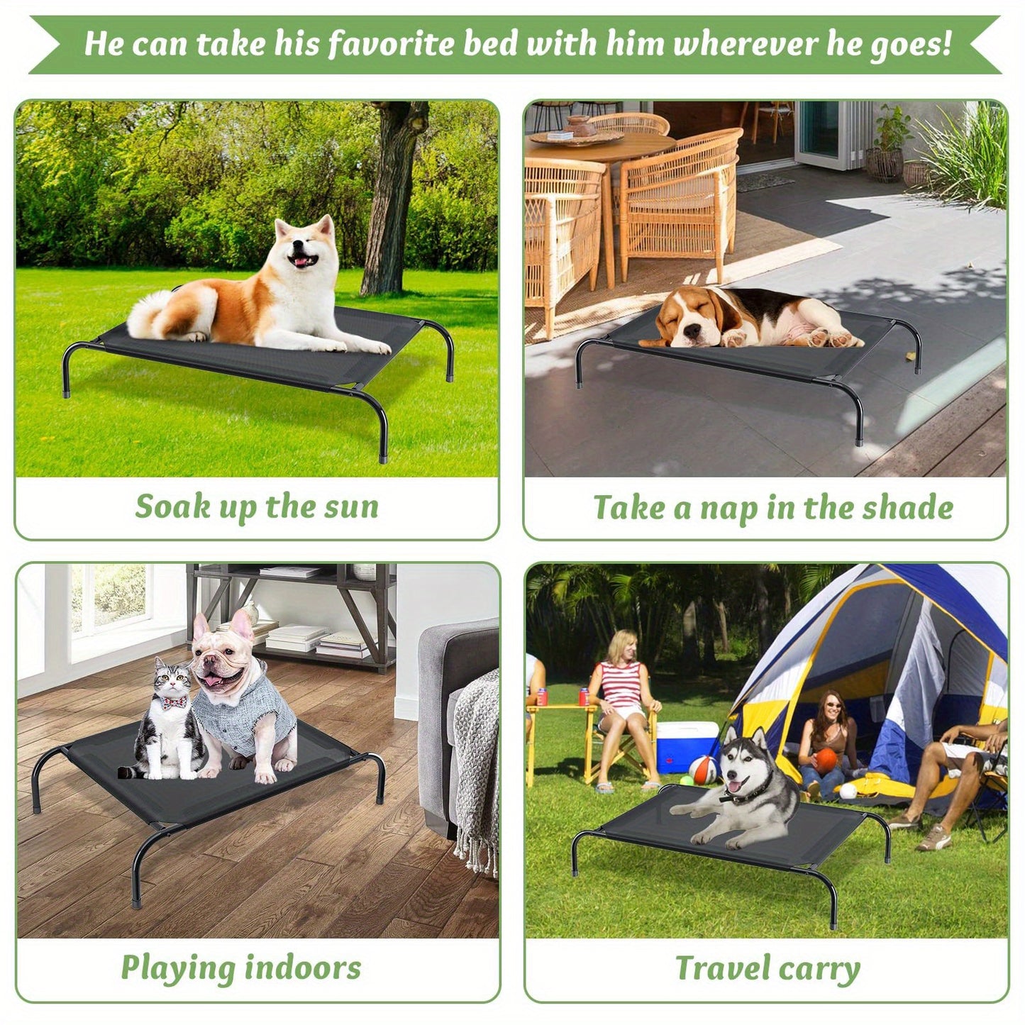 Outdoor Elevated Dog Bed