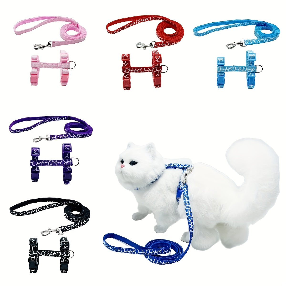 Cat Harness And Leash Set For Safe And Comfortable Walking