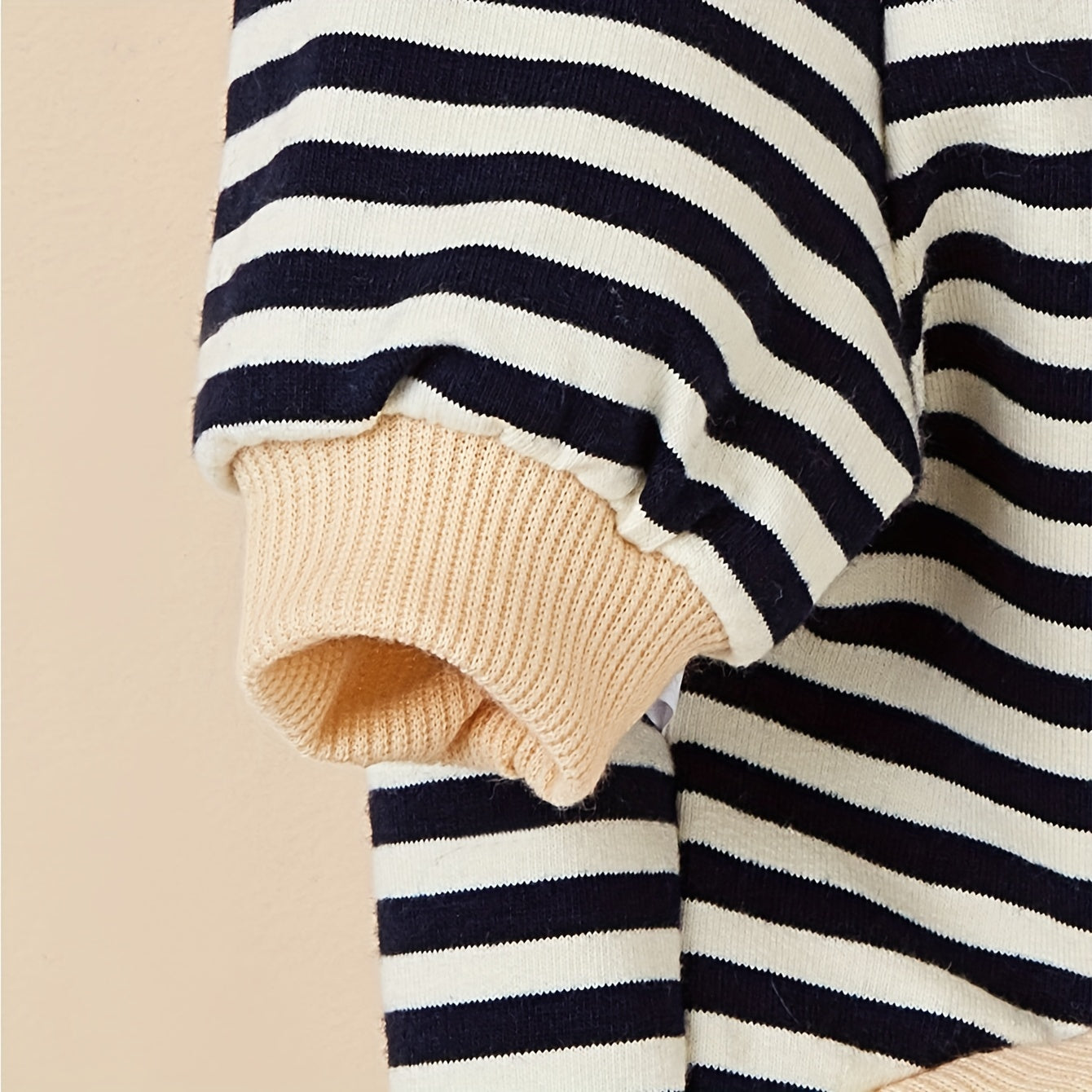 Warm Striped Pet Coat with Hoodie