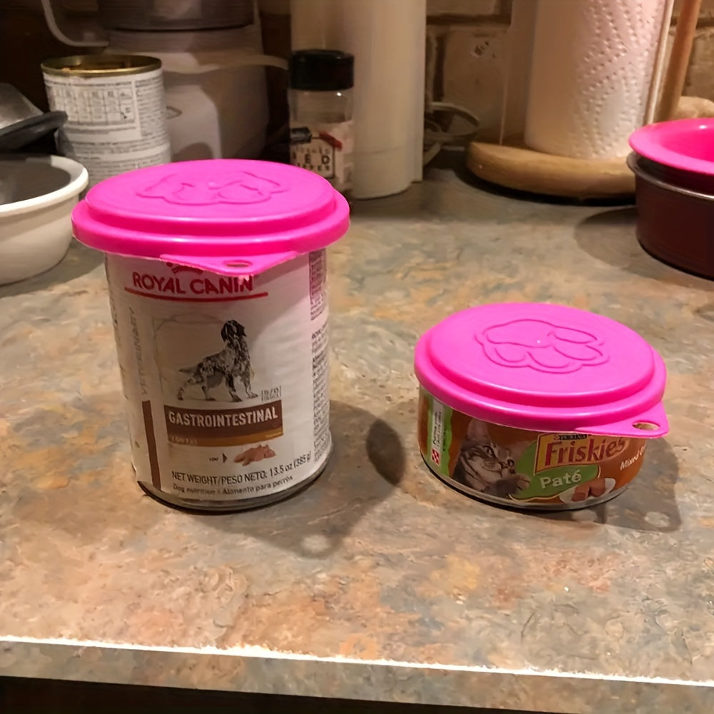 2pcs Reusable Pet Food Can Covers - Preserve Freshness, Lock in Flavor, and Keep Pests Out - Easy to Clean, BPA-Free, and Durable Solution for Pet Owners