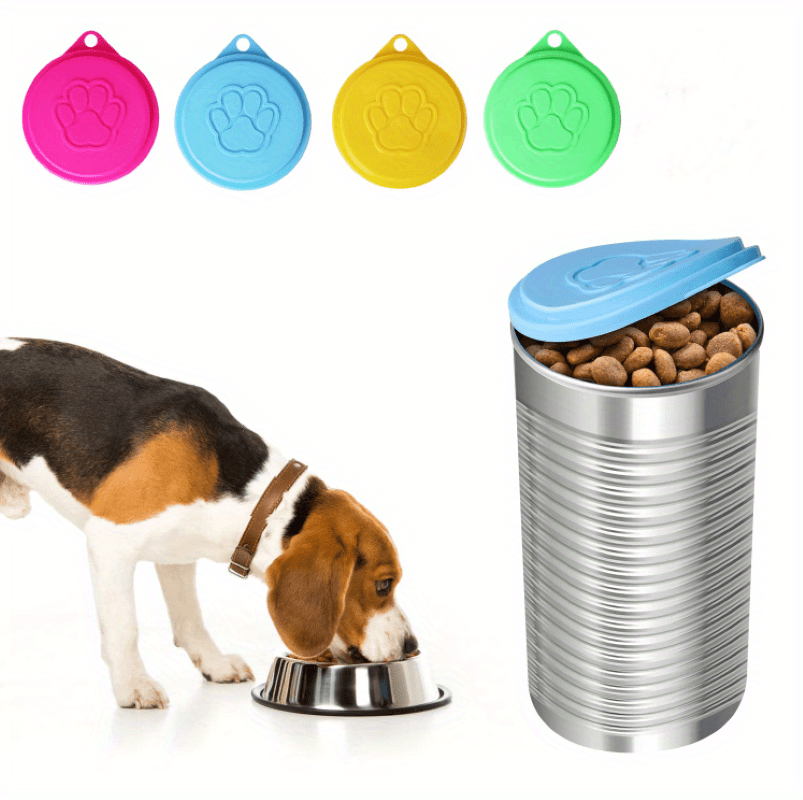 2pcs Reusable Pet Food Can Covers - Preserve Freshness, Lock in Flavor, and Keep Pests Out - Easy to Clean, BPA-Free, and Durable Solution for Pet Owners