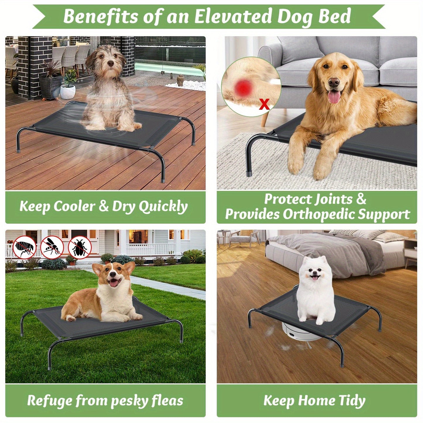 Outdoor Elevated Dog Bed