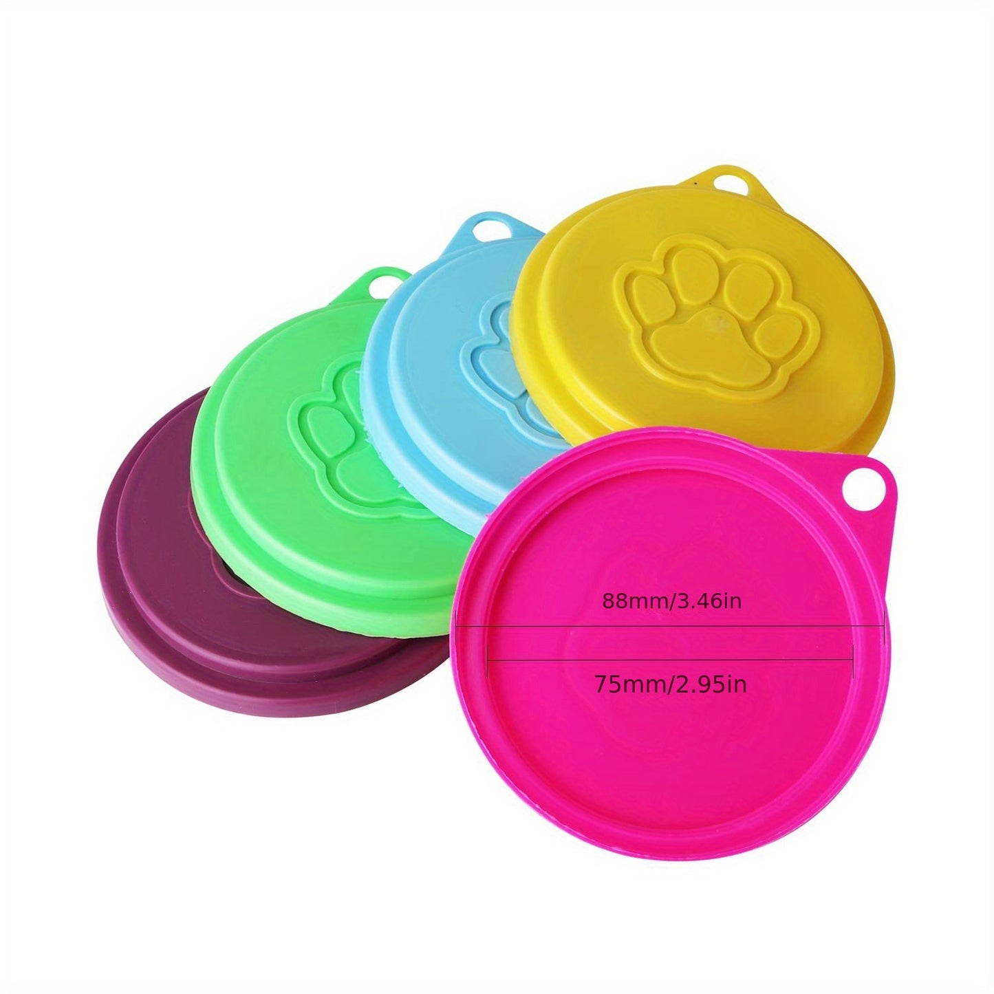 2pcs Reusable Pet Food Can Covers - Preserve Freshness, Lock in Flavor, and Keep Pests Out - Easy to Clean, BPA-Free, and Durable Solution for Pet Owners