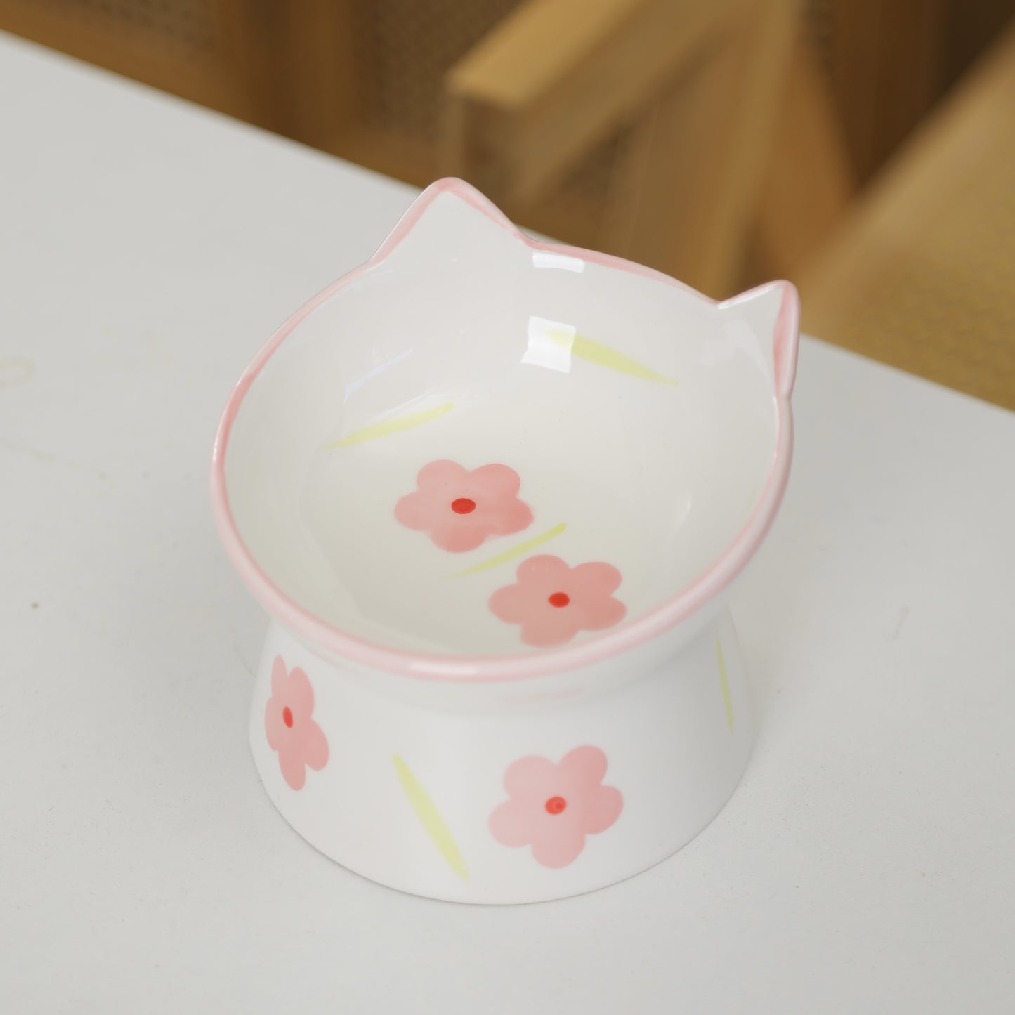 Premium Ceramic Inclined Cat Bowl