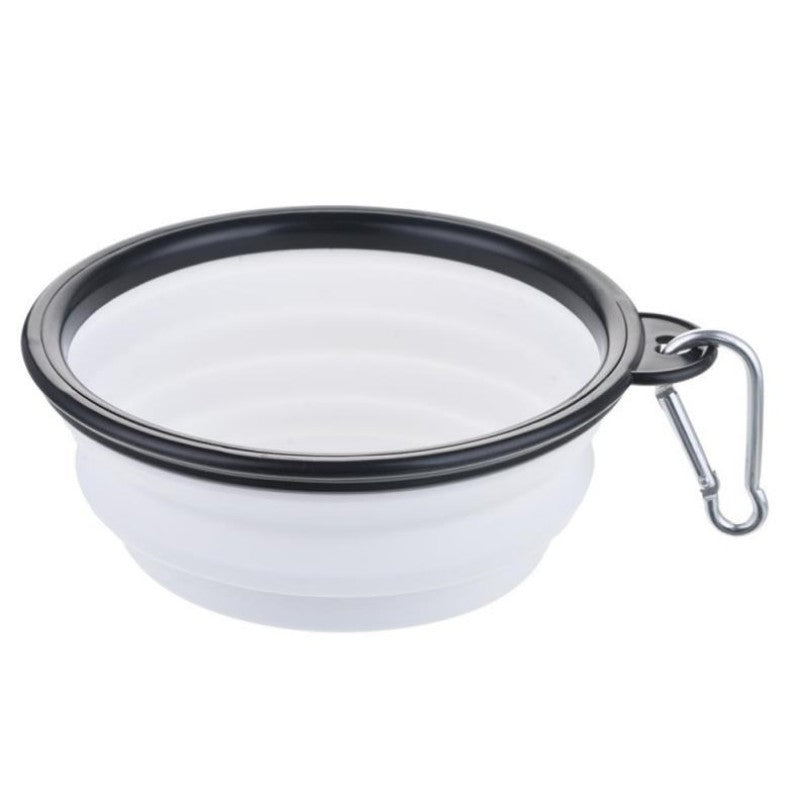 11.83oz Foldable Dog Food Dish for Outdoors