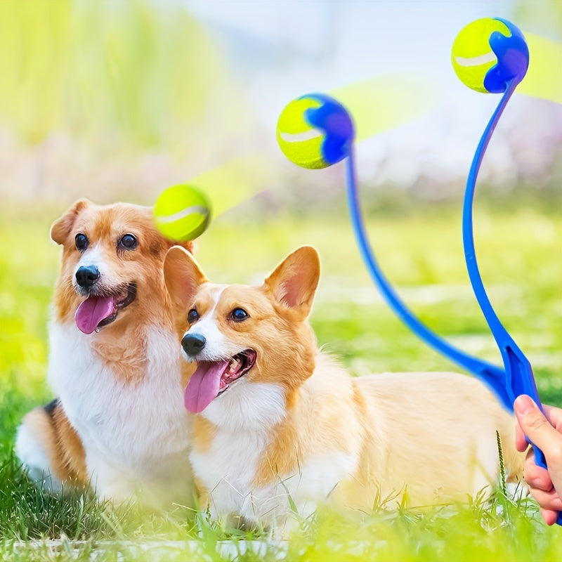 Interactive Dog Fetch Toy: Ball Thrower For Pet Training & Fun!